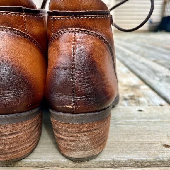 Women's PIKOLINOS Brown Leather Ankle Boots Size 42 - Picture 7 of 10